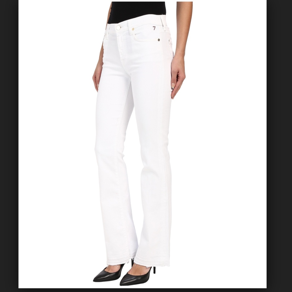 7 For All Mankind White Bootcut Jeans - 29 - NWT